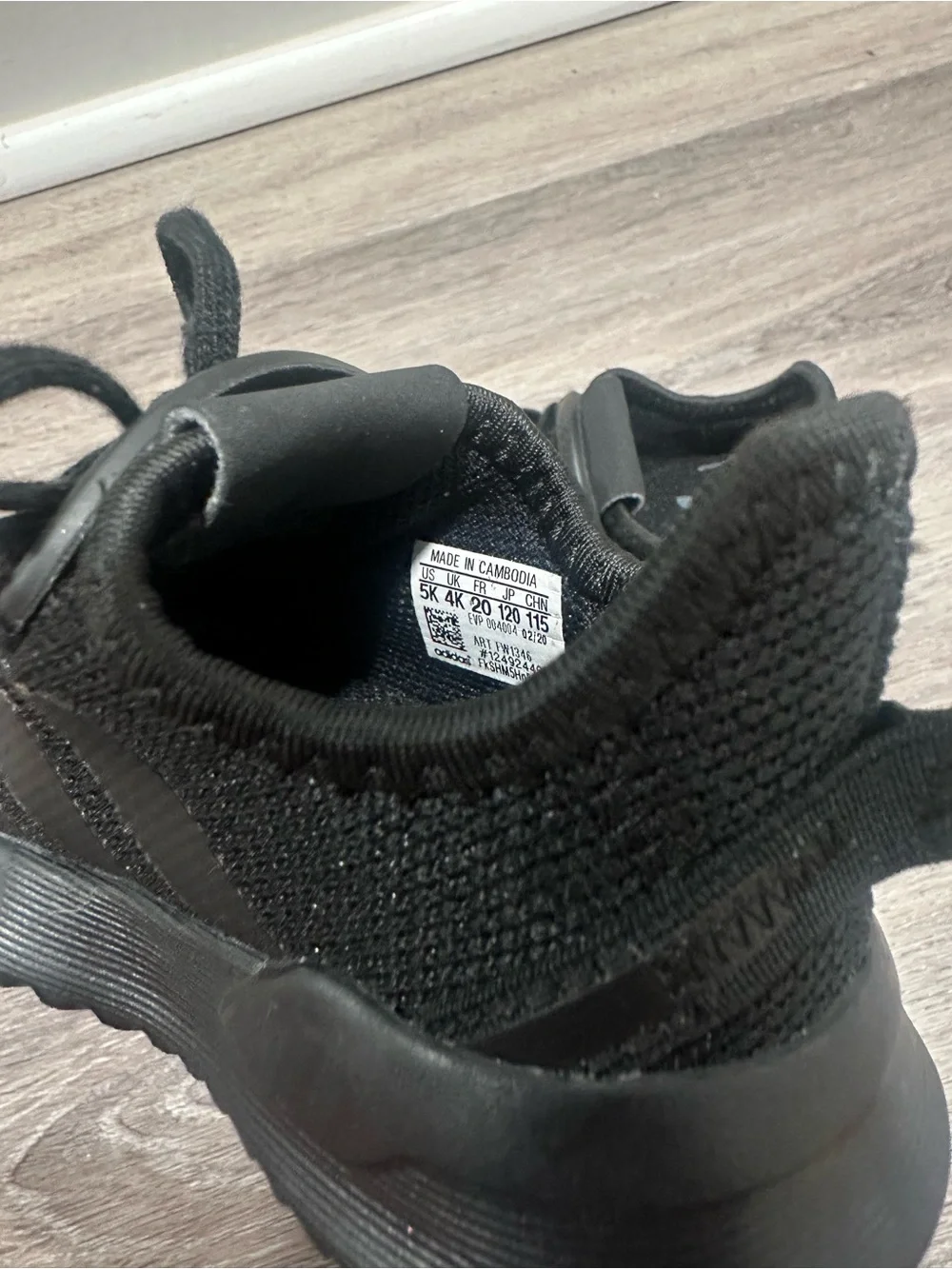 Adidas toddler All-Black  Sneakers